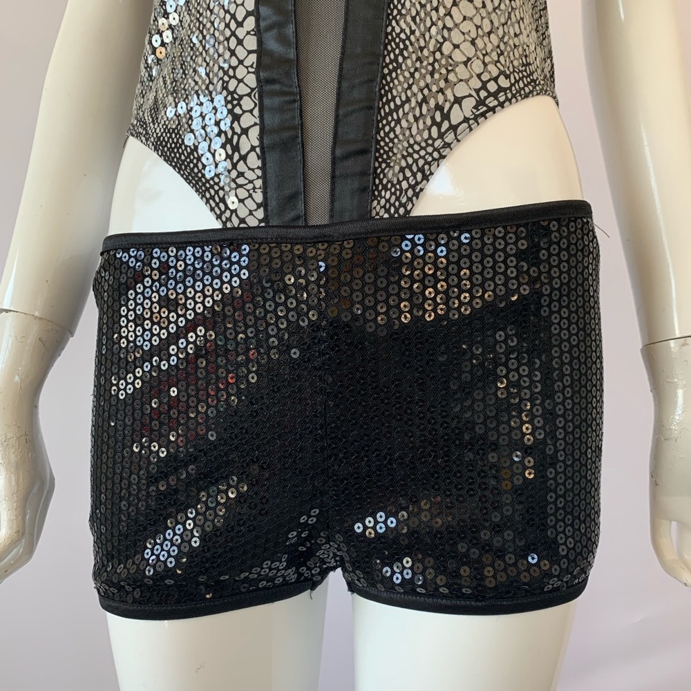 Booty shorts summer black size S